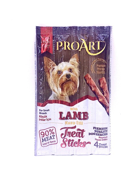 Kuzu Etli Premium Küçük Irklar İçin Köpek Ödül Çubuğu 5 gr