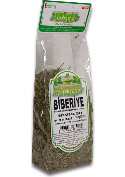 Biberiye Bitkisel Çay 75 gr