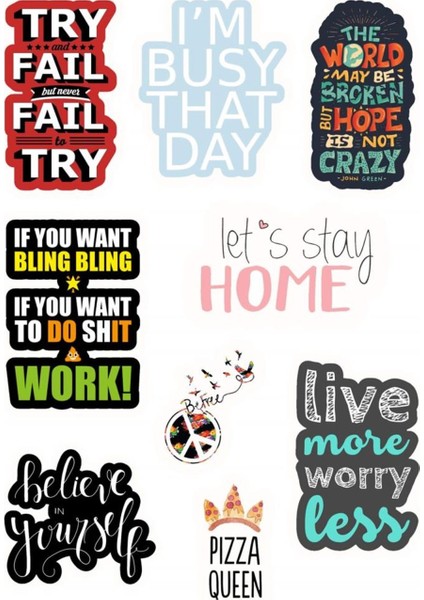 Motto Sticker 21 fiyatları