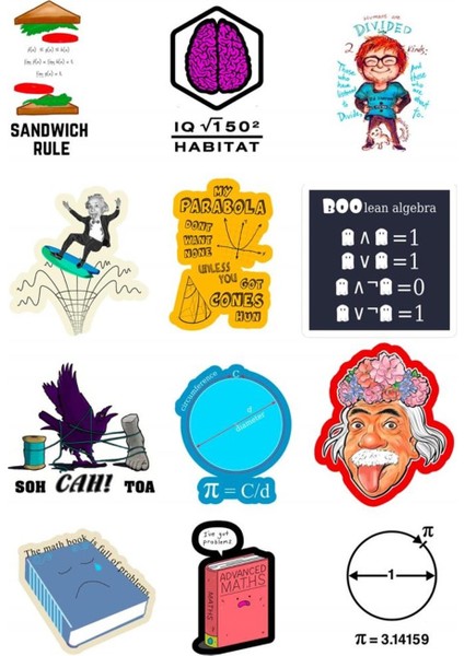 Bilim Sticker Seti modelleri