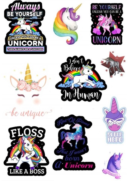 Unicorn Sticker Seti 2