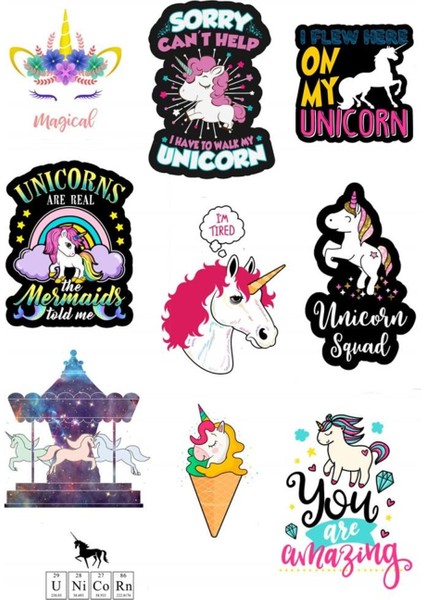 Unicorn Sticker Seti 2