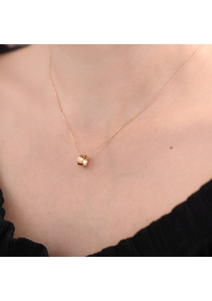 Ayyıldız Kuyumcu Kadın Altın Silindir Kolye