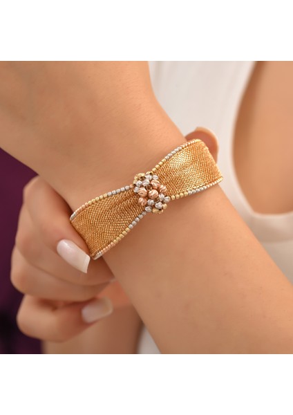 Ayyıldız Kuyumculuk Kadın Dorika Dantel Altın Kelepçe Bileklik