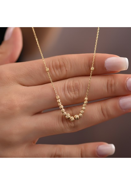 Ayyıldız Kuyumcu Kadın Dorika Süzme Altın Kolye