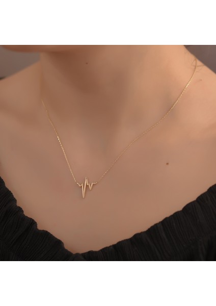 Ayyıldız Kuyumcu Kadın Aşkın Ritmi Altın Kolye