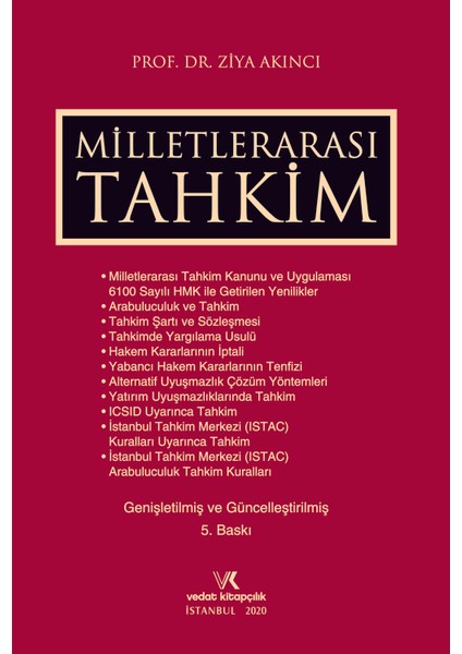 Milletlerarası Tahkim - Ziya Akıncı