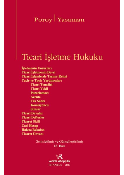 Ticari Işletme Hukuku - Reha Poroy