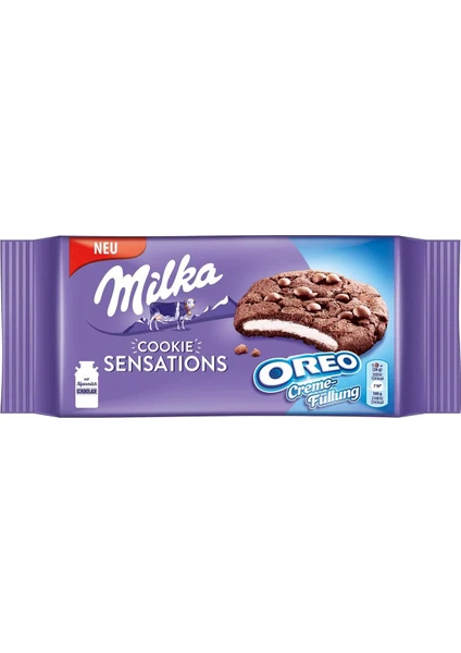 Cookie Sensations Oreo Creme Çikolata Parçalı Bisküvi 156 gr