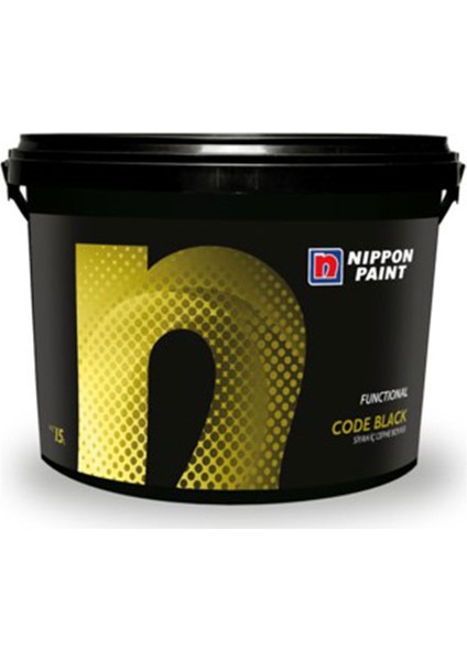 Nippon Code Black Tam Siyah Iç Cephe Boyası 2,5 Lt