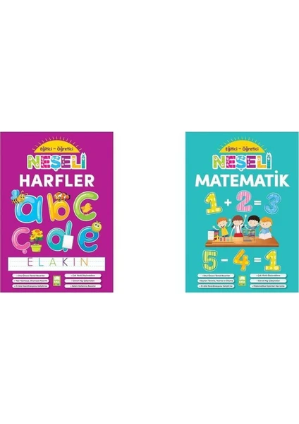 Ema Çocuk Eğitici-Öğretici Neşeli Harfler + Neşeli Matematik