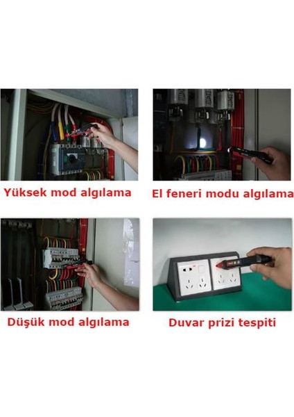 Uni-T UT12E Temassız Ac Voltaj Gerilim Dedektörü