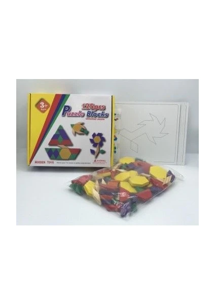 Ahşap Tangram -125 Parça