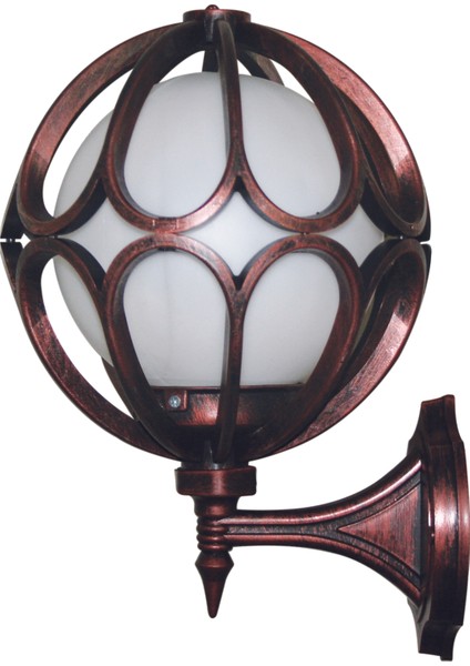 Konsollu Çiçek Bahçe ve Dış Mekan Aydınlatma Armatürü Bakır Rengi fiyatları