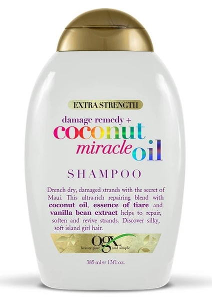 Organix Coconut Miracle Oil Şampuan 385 ml