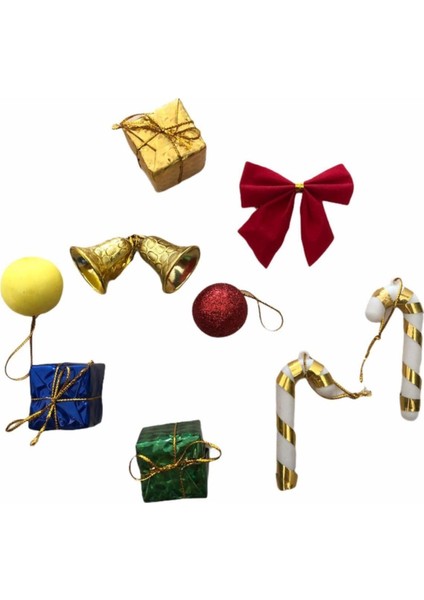 Pazarız Yılbaşı Seti 120 cm Çam Ağaçı 21 Ad Süsleri Mini Paket