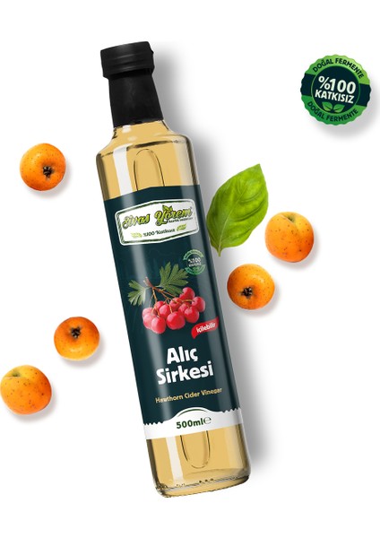 %100 Katkısız Alıç Sirkesi 500 ml