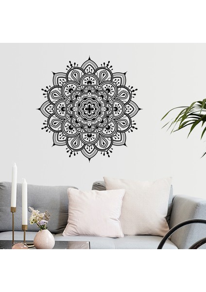 Mandala Etnik Desen Ev Dekor Duvar Sticker Çıkartma Seti