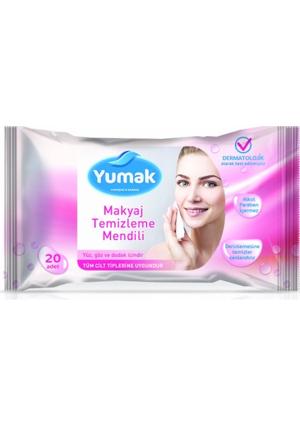 Makyaj Temizleme Mendili 20 Adet