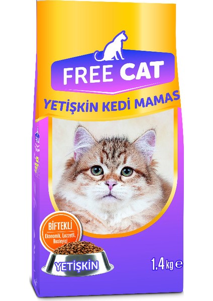 Kedi Mama Biftek Yetişkin 1.4 kg