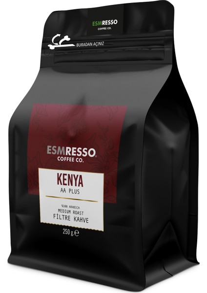 Kenya Aa Plus Filtre Kahve 250 gr