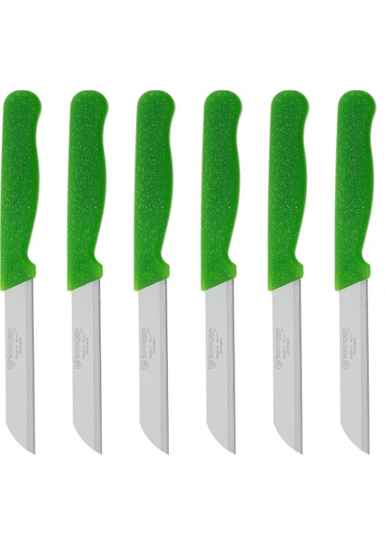 Simli Meyve Bıçağı 6'lı Yeşil