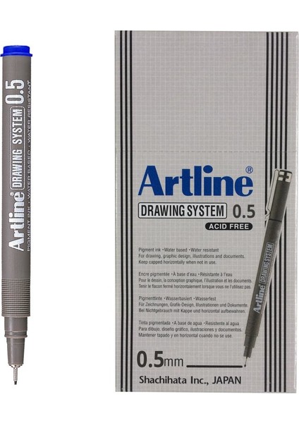 235 Çizim Kalemi 0.5 mm Mavi 12'li
