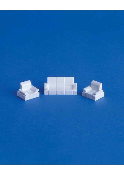 Maket Elika Koltuk Takımı 1/100 Ölçek