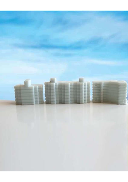 Maket Apartman Seti 1/3000 Ölçek