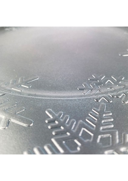 Kar Taneli Gri Yuvarlak Sert Plastik Tabak 33CM fiyatları