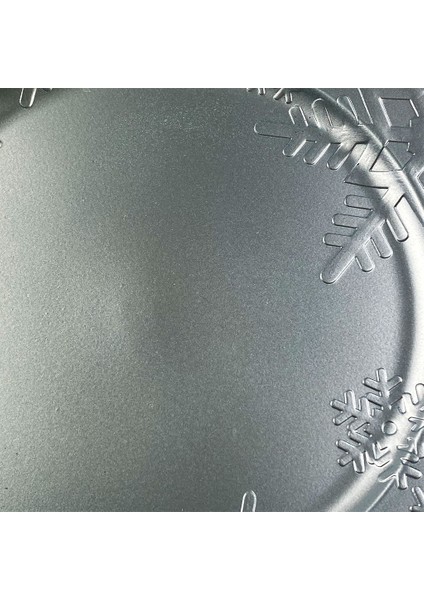 Kar Taneli Gri Yuvarlak Sert Plastik Tabak 33CM fırsatları