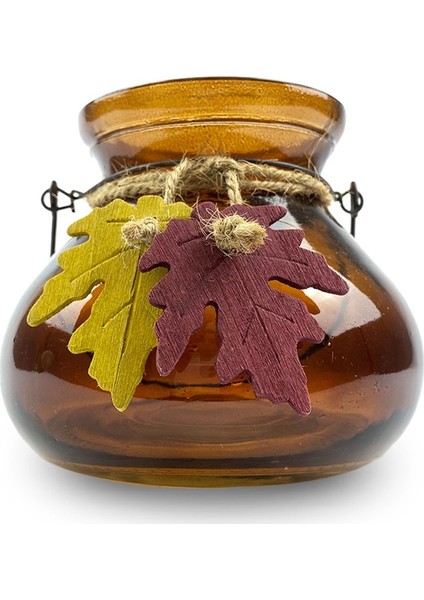 3 Renkli Dekoratif Cam Tealight Fener Mumluk 15X13CM