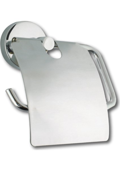 Lüx Krom Kapaklı Tuvalet Kağıtlık