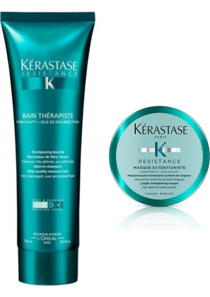 Resistance Bain Therapiste [3-4] Yenileyici Şampuan 250 ml + Masque Extentioniste Saç Maskesi 75 ml