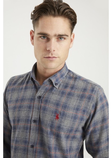 G698 Erkek Gömlek Lacivert modelleri