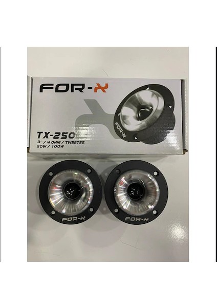 TX-250 Tweeter 100W Peak Power 50W Rms 2 Adet