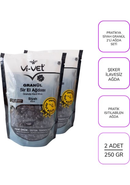 Siyah Granül 2’li Ağda Seti