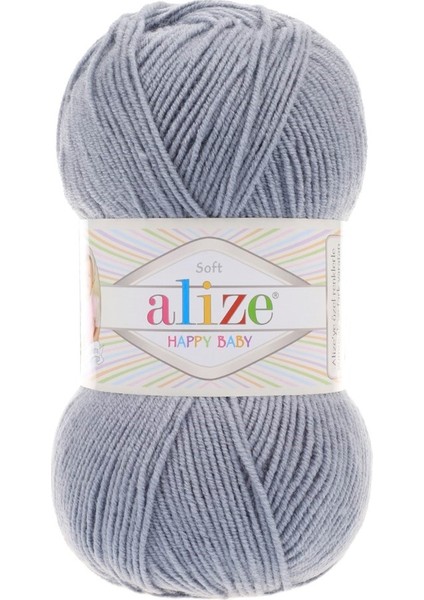 Happy Baby 119 Gri Örgü İpi
