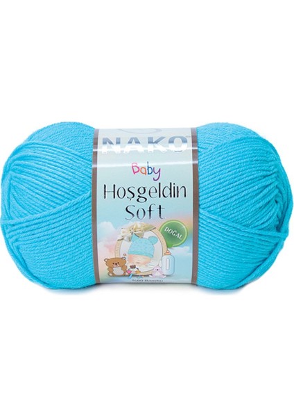 Hoşgeldin Soft 5014 Turkuaz Örgü İpi