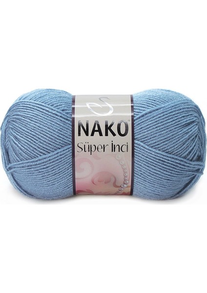 Süper İnci 1986 Kot Mavi Örgü İpi