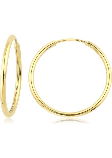 14 Ayar Halka Küpe Sarı (Çapı: 2.2cm) W4E35008