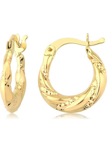 14 Ayar Halka Küpe (Çapı: 1.2cm) W4E28110