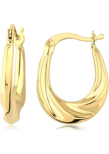 14 Ayar Halka Küpe (Çapı: 1.2cm) W4E28111
