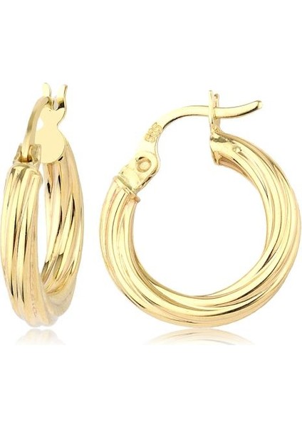 14 Ayar Halka Küpe (10. Model 1. Boy) W4E28012