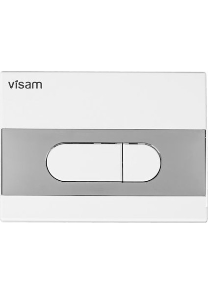 Milet İki Kademeli Beyaz Panel(Parlak Krom Bantlı)