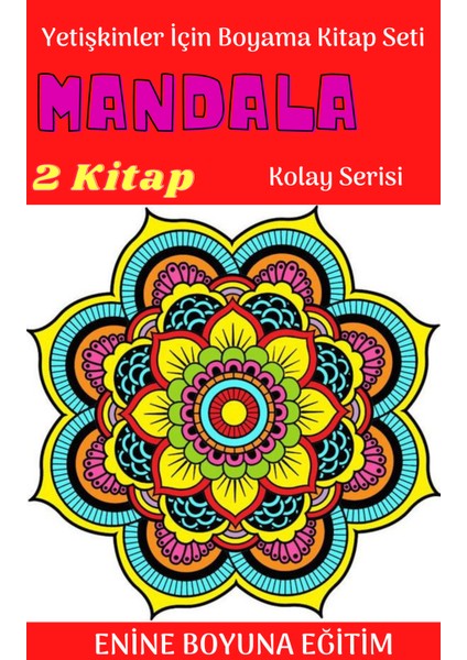 Yetişkinler Için Başlangıç -Kolay Boyama Kitap Seti -2 Kitap