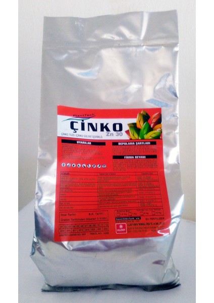 Planttech Çinko (1 Kg)-Çinko Içerikli Çiçeklendirici Bitki Besini