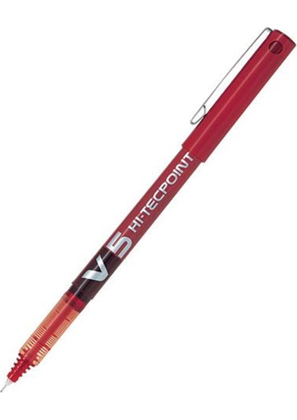 V5 Hi-Tecpoint İğne Uclu Roller Kalem 0.5 mm Kırmızı 1 adet
