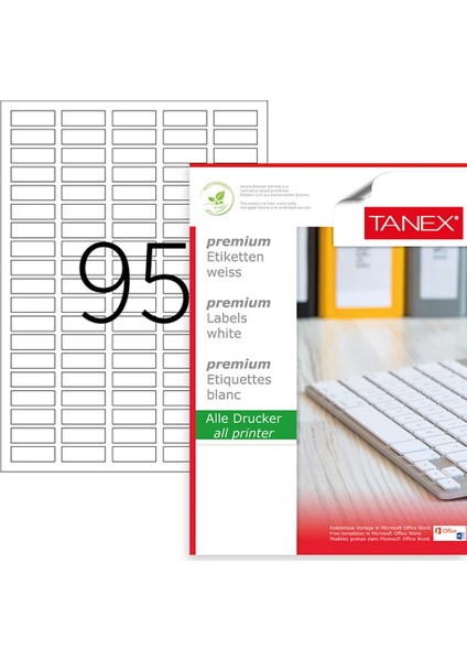 TW-2095 Sevkiyat ve Lojistik Etiketi 30 mm x 12 mm