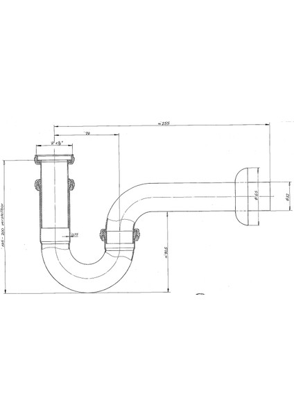 U BORULU KROM LAVABO SİFONU (SİFON KUMANDALI ARMATÜRLER İÇİN) fiyatları